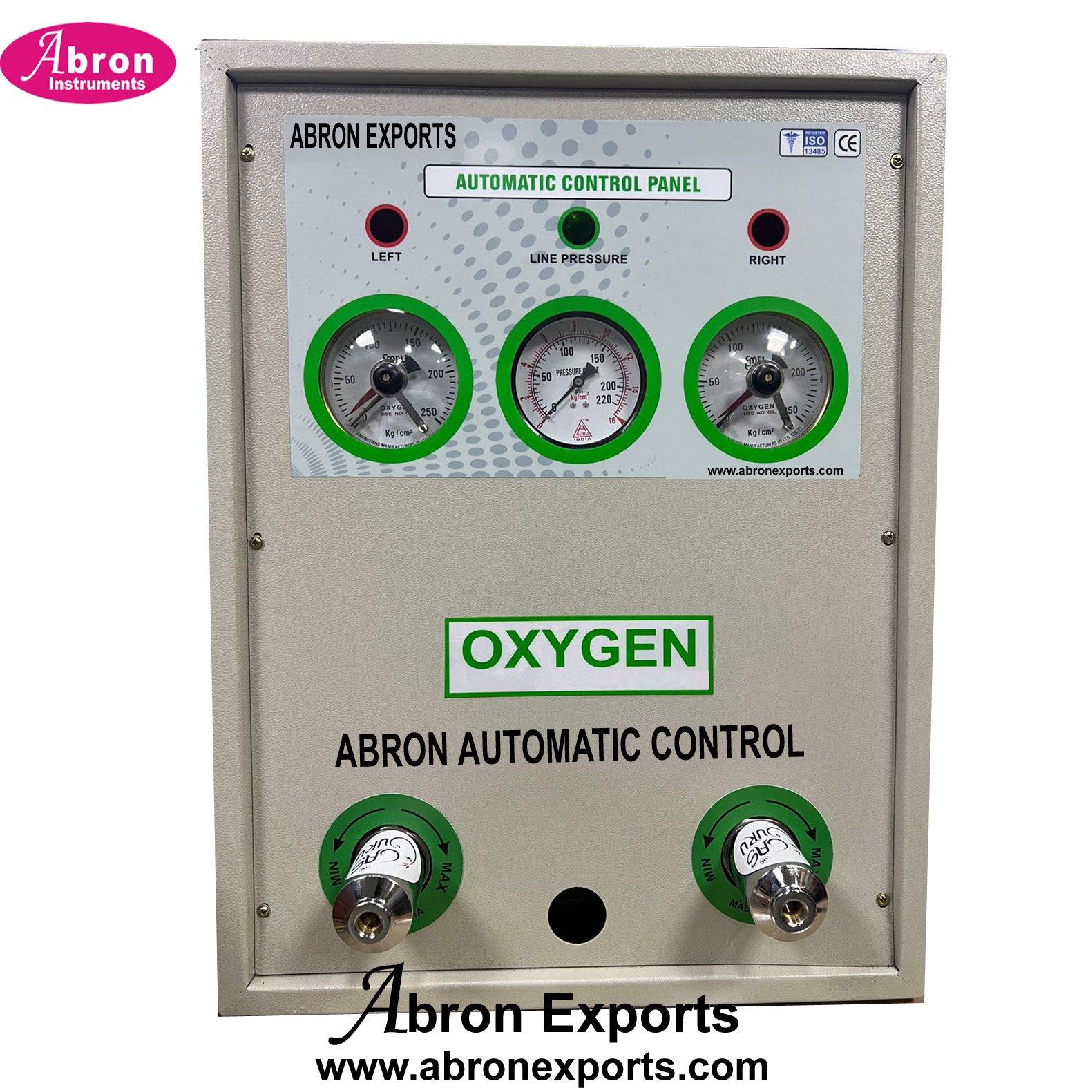 Medical Gas Pipe Line Terminal Unit oxygen vacuum automatic Dial knob gas controlls Abron ABM-1120COA 